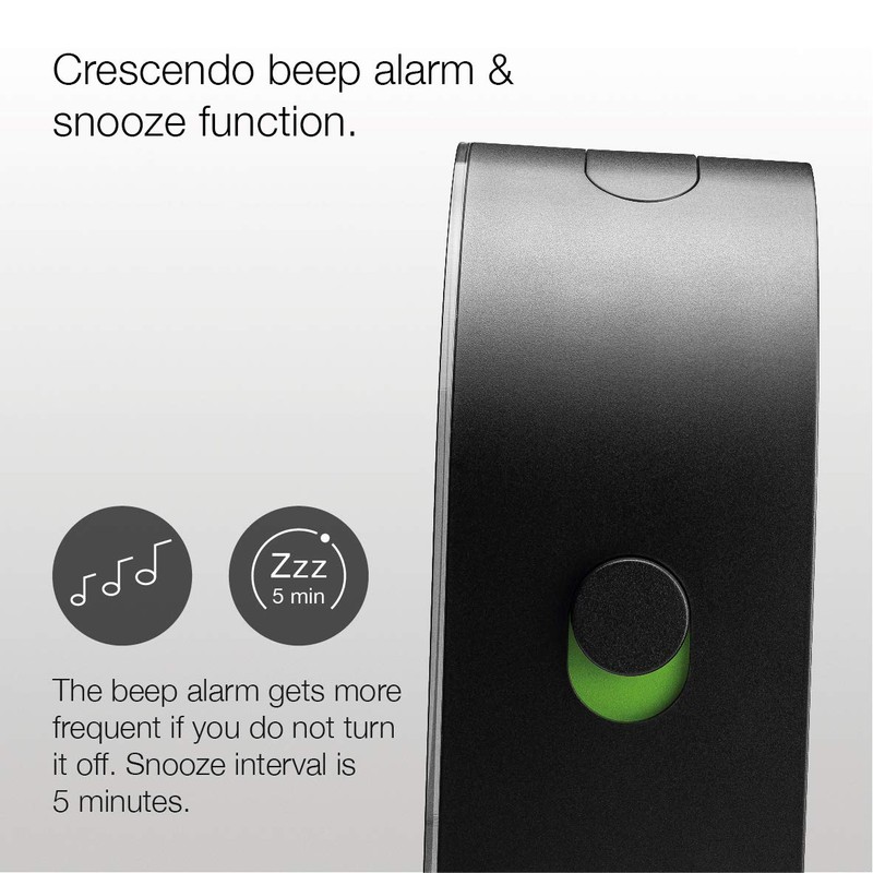 Braun classic analogue alarm clock with snooze and continuous backlight,