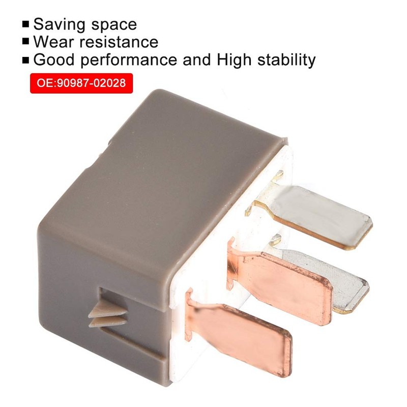 Air Conditioning Relay, Heavy Duty Car Anti-Wear AC Relay 90987-02028