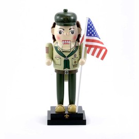 Kurt Adler 12.5" Wooden Boy Scout Nutcracker