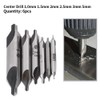 6pcs Sharp and Durable HSS 60 Degree Center Drill Bits