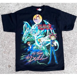 kaiba YU-GI-OH! It's Time To Duel Yugi Vs. Seto Kaiba Anime Tee Youth Size Large - New