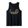 California Surf San Francisco Vintage Surf Board Surfer Canotta