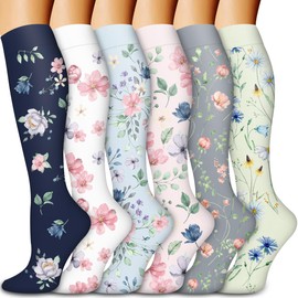 Bluemaple Copper Compression Socks For Women & Men Circulation - Best for Running,Nursing,Hiking,Flight&Travel