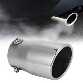 Aramox Universal Car Exhaust Silencer Stainless Steel Exhaust Tailpipe Tip 76 mm/2.99 in Inlet 89 mm/3.50 in Outlet