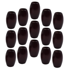 Gatuida 50pcs Oval Wooden Beads for DIY Jewelry Making Durable Crafts Beads for Bracelets Necklaces Anklets Earrings Non Fading for Creative Projects