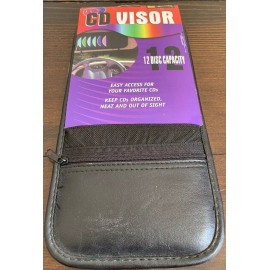 CD Land CD Visor: 12 CD Capacity for Car Visor - Black