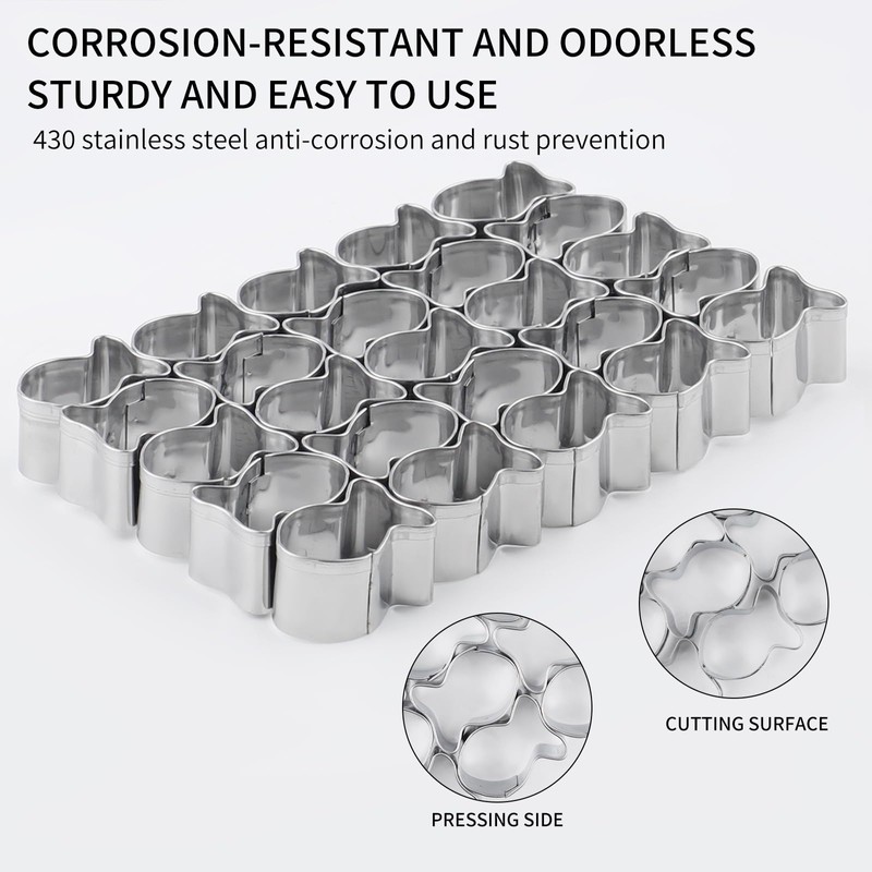 Gold Fish Cracker Cutter, 25 Cavity Fish Cookie Cutter with