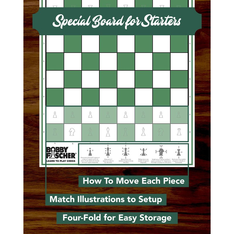 Bobby Fischer® Learn to Play Chess Set Board Game