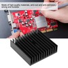 10pcs 40x11x40mm Black Heat Sink Radiator Aluminum Cooling Fin 3
