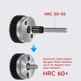 HGX-LITE-Extruder Hardened Steel Reduction Gear Motor for CR10 / CR10S / Ender3 / Ender3 V2 Series Models,All Metal HGX LITE Extruder Motor Kit Accessories (Black)