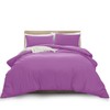 MOONLIGHT20015 Single Duvet Cover Purple Solid Soft Single Bedding Duvet