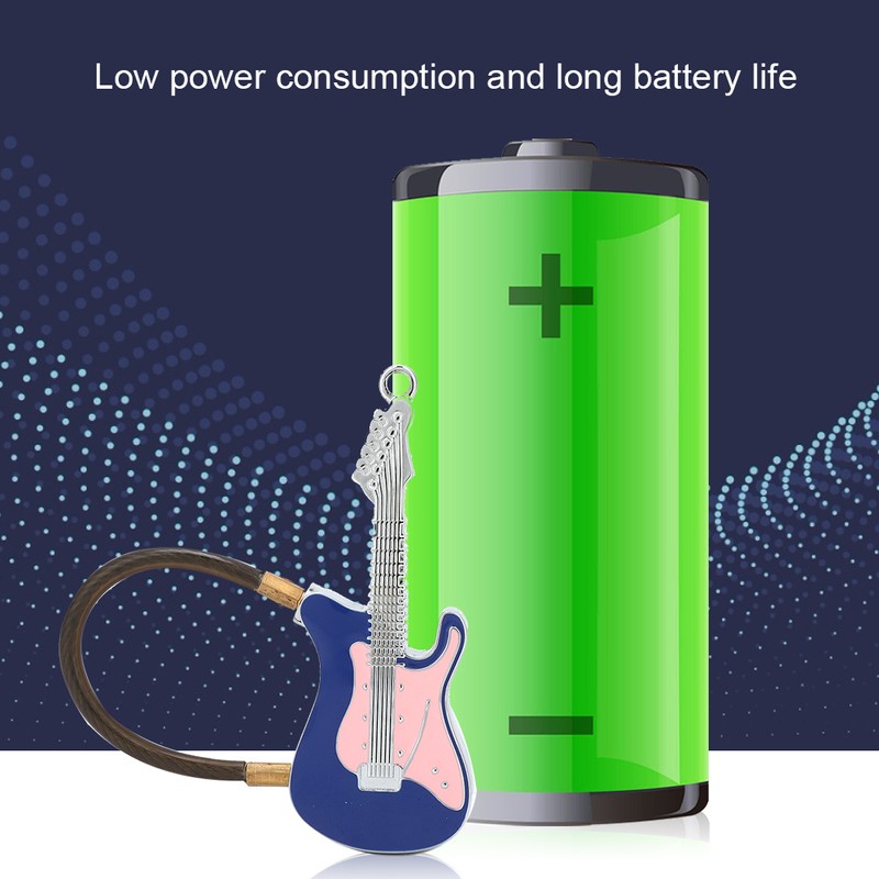 Semiconductor Smart Fingerprint Keyless Guitar Shape Lock for Wardrobe Cabinet