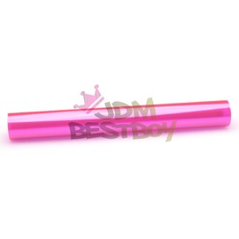 JDMBESTBOY Free Tool Kit 12"x60" (1FT x 5FT) Glossy Pink Headlight Taillight Fog Light Side Marker Vinyl Tint Film Self Adhesive