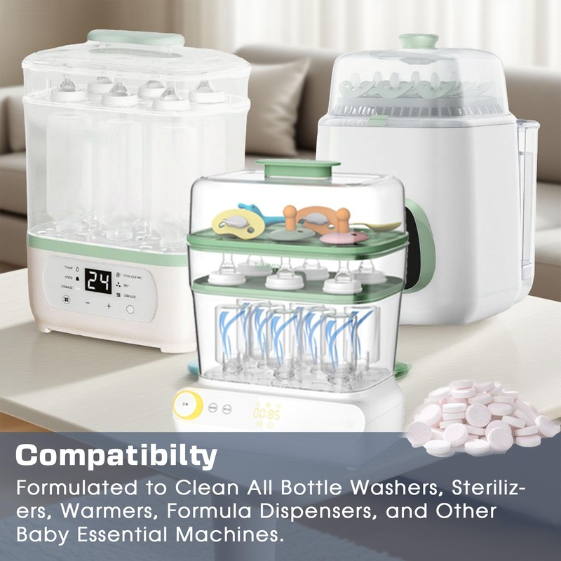 xcivi 40 PCS Descaler Descaling Tablets Compatible with Momcozy KleanPal