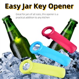 3 Pcs Jar Openers for Arthritis Hands, Multifunctional Can Openers, Manual Lid Opener, Bottle Opener for Family Kitchens Baking Rooms Camping Outdoor