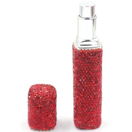 Bestbling Bling Bling Empty Portable spray bottle, cosmetic Perfume spray bottle spray essential oil bottle glass perfume bottle 12ML (Red)