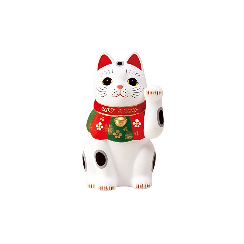 錦彩開運招福招き猫(左手上げ・3.5号) AM-Y7487