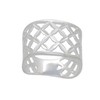 Tuscany Silver Diamond Cut Lattice Ring - Size P