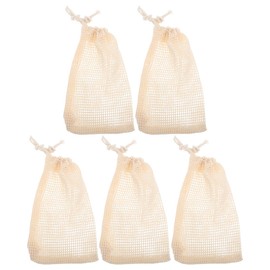 BESTYASH Bolsa De JabóN De Sisal Natural con CordóN 5 Piezas Bolsa De Malla para JabóN