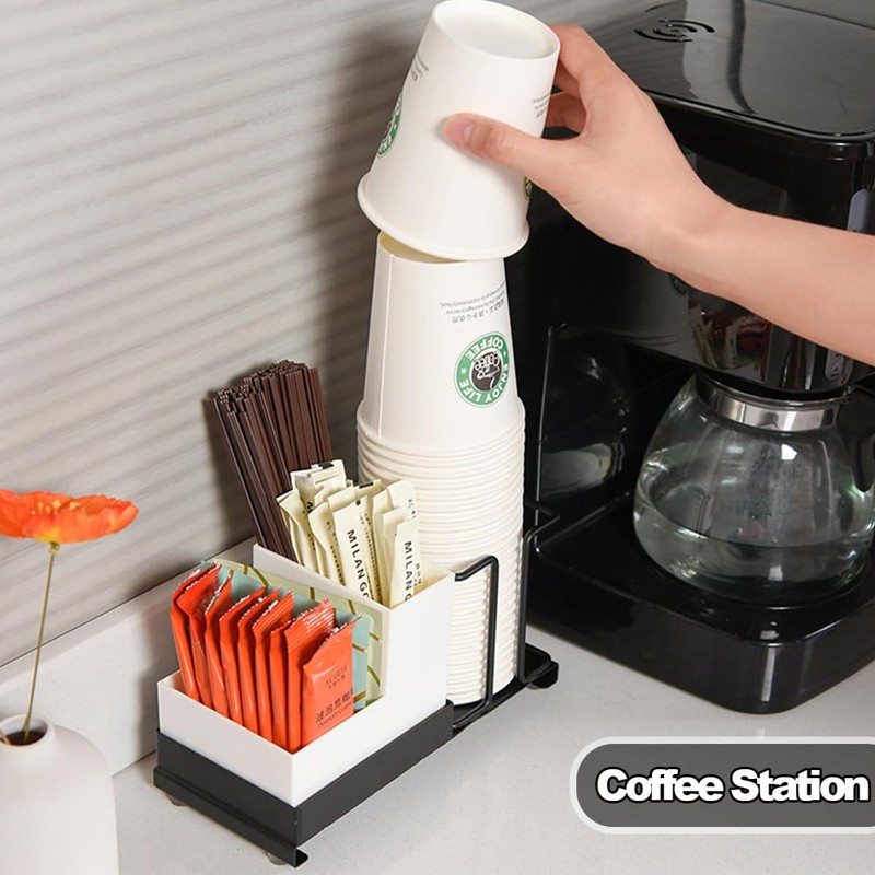 Niciksty Coffee Paper Cup Organizer, Disposable Cup Holder with 2