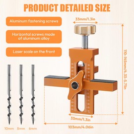 Cabinet Door Mounting Aid - Cabinet Door Positioning Tool, Robust and Easy to Use Cabinet Door Installation Positioner, Adjustable for Precise Positioning of Cabinet Doors
