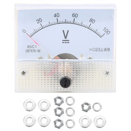 Voltmeter Voltage Tester Pointer DC Analog Voltmeter Pointer DC Voltmeter Panel Volt Voltage Meter Voltmeter Meter 85C1 DC 0~100V