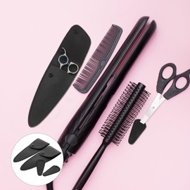 Beavorty Scissor Protector Covers 4 Piece Set Hair Stylist Scissor Case Trauma Shear Cover Small Scissor Holder Pu Scissor Case for Fridge