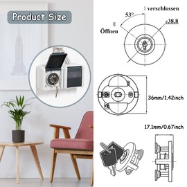 Taicols 2 Pack Socket Lock with 4 Keys Safety Lock Prevent Electricity Theft Prevent Pet Children Contact Electrical Appliances for Indoor and Outdoor Use