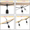 120 FT Outdoor String Lights LED Waterproof with 40 Shatterproof