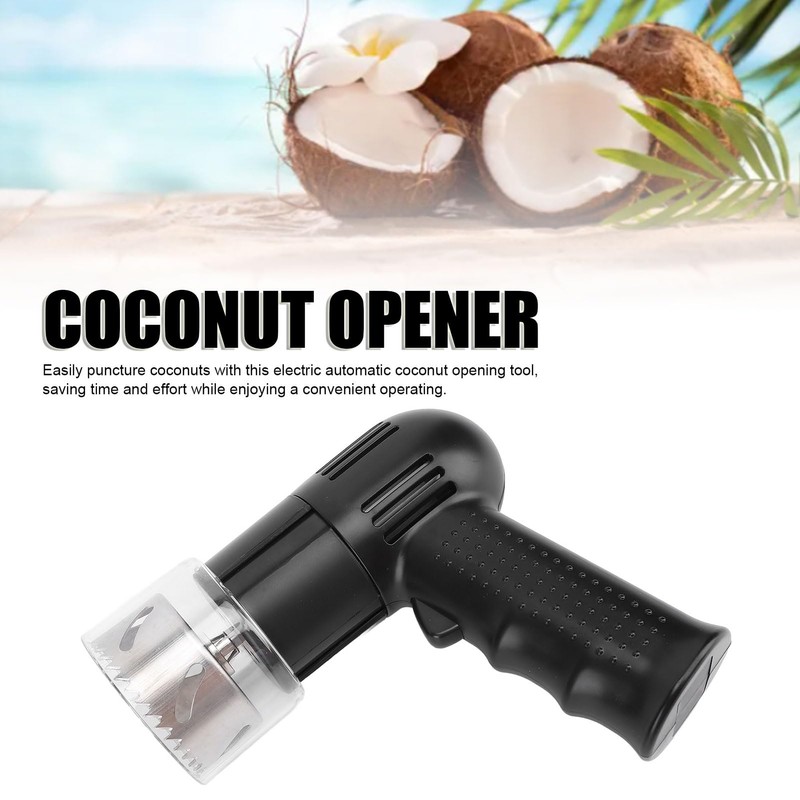 Electric Coconut Opener Tool, 304 Stainless Steel Automatic Coconut Opener