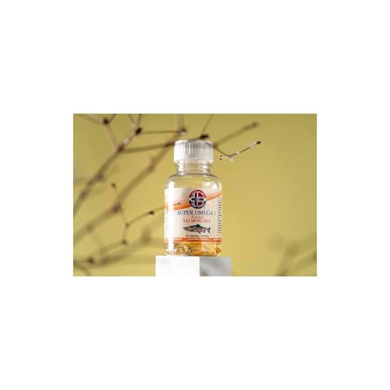 Omega 3 Aceite de Salmón 1000 mg, EPA DHA, 100