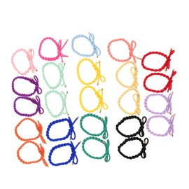Gatuida 28pcs Elegant Bow Design Hair Ties for Women No Damage Elastic Hair Bands Comfortable Fit Ponytail Holders Colors for Everyday Hairstyles and Events