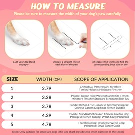 AUTOWT Boots, 2 PCS Breathable Paw Protector, Dual Outdoor Non-Slip Shoes With Reflective Strip for Injured Paws, Comfortable Walking Boots for Small Medium Large Dogs (Pink, 1)