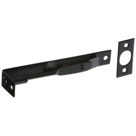 Flush Mounted Door Bolt in Oil-Rubbed Bronze. Door Slide Lock.