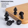 Gternity 292PCS M6 M8 M10 Flange Bolts Nuts Assorted Hex