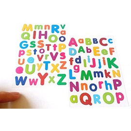 Coloured Alphabet Letters Stickers - Kids/Childrens Labels for party bags, scrap books, card making or notebook decoration