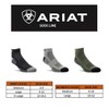 ARIAT AriatTEK High Performance Quarter Crew Socks 3 Pairs, black