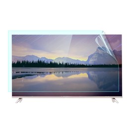 Anti-Glare Film for TV 55 Inch Anti-Blue Light Film Anti Glare TV Screen Protector Indoor Outdoor TV Glare Screen Frosted Film Anti-Reflection Rate Up To 90%
