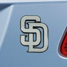 FANMATS 26697 San Diego Padres 3D Chrome Metal Auto Emblem