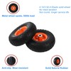 Tiousmoky 10" Flat Free Tires Solid Heavy Duty Tires Wheels,