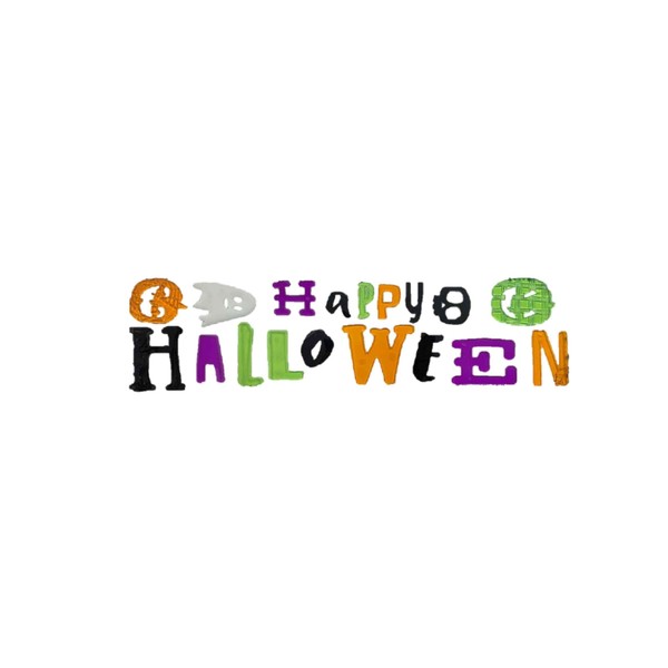 Halloween Reusable Gel Window Clings, Happy Halloween with Jack-o-Lanterns, Ghost