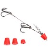 Portable Fishing Steel Wire Fishing Rigs with Treble Fish Hooks