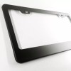 PS-AUTO Matte Black finished stainless steel license plate frame plain