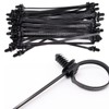 Nylon Push Mount Cable Zip Tie, 8.3" Heavy Duty Nylon
