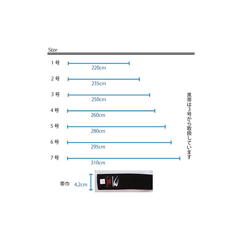 ボディメーカー 色帯 1HOBI ブラウン 3号