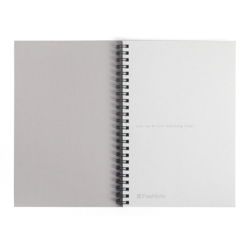 FasNote Spiral Notebook, A5, 160 Lined Pages, Wirebound, Journal for