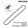 Green Seek Chainsaw Chain, 8-inch, 043, 1/4-inch Pitch, 48 Drive