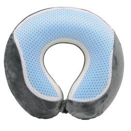 BlackCanyon Gear Gel Neck Pillow BCO6878GEL Cooling Gel Travel Pillow for Airplane Memory Foam Cool Neck Support and Relief - Assorted
