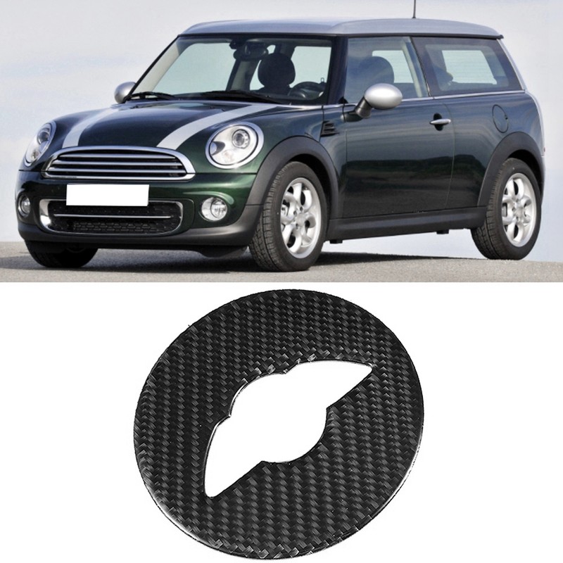 Carbon Fiber Steering Wheel Decoration Trim Decor Emblem Fit for
