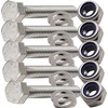 M8 x 70mm Hex Head Bolts Set with Nylon Nuts